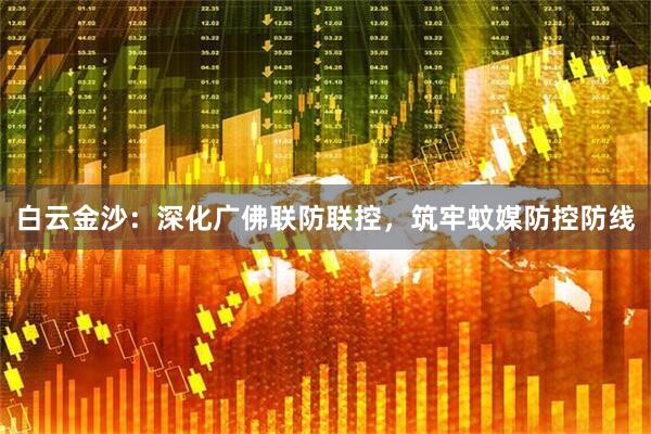 白云金沙：深化广佛联防联控，筑牢蚊媒防控防线