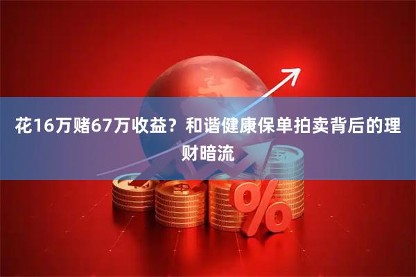花16万赌67万收益？和谐健康保单拍卖背后的理财暗流