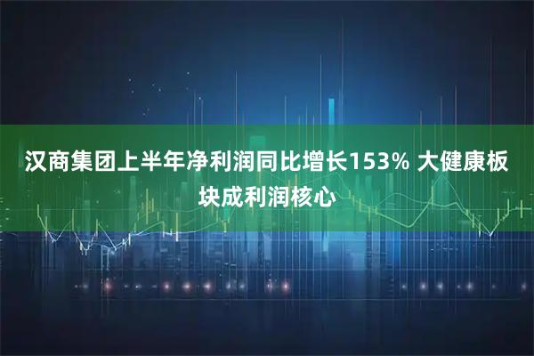 汉商集团上半年净利润同比增长153% 大健康板块成利润核心